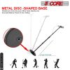 5 Core Mic Stand, Universal Microphone Stand Boom Mic Stand with Weighted Round Base, Height Adjustable Stand with Cable Management Clip- MS RBL