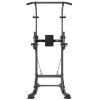 VEVOR Power Tower Dip Station, 10-Level Height Adjustable Pull Up Bar Stand