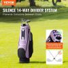 VEVOR Golf Cart Bag with 14 Way Organizer Divider Top, 36' Multiple Pockets Premium Cart Bag