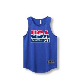 Loose Men Running Vest 2022 Outdoor street basketball Gym Sleeveless Letter Print Shirt Quick Dry Fitness Bodybuilding Tank Tops (Color: 870 vest3, size: 5XL)