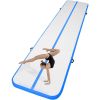 VEVOR Gymnastics Air Mat, 4 inch Thickness Inflatable Gymnastics Tumbling Mat, Tumble Track with Electric Pump