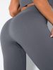 2 Pack Womens Seamless Ribbed Leggings Soft Slimming Yoga Pants, Ribbed Yoga Pants High Waisted Gym Leggings Sport Women Fitness Seamless Female