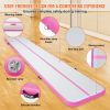 VEVOR Gymnastics Air Mat, 4 inch Thickness Inflatable Gymnastics Tumbling Mat, Tumble Track with Electric Pump