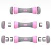 1 pair Ladies Adjustable Dumbbells Fitness Equipment Barbell Tablets Cast Iron Coated Plastic Yoga Dumbbell Plastic Dumbbells 2 Kilos to 4kilos Weight